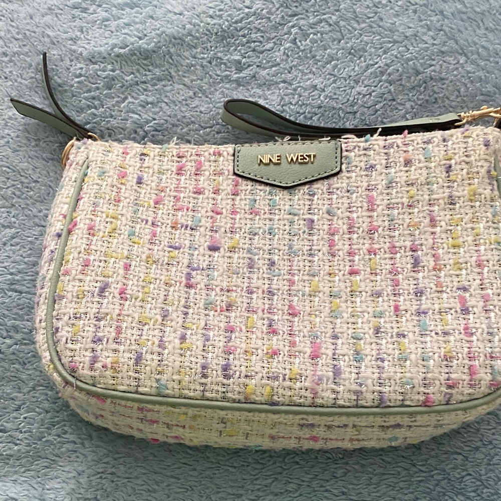 Nine West Pastel Tweed Clutch